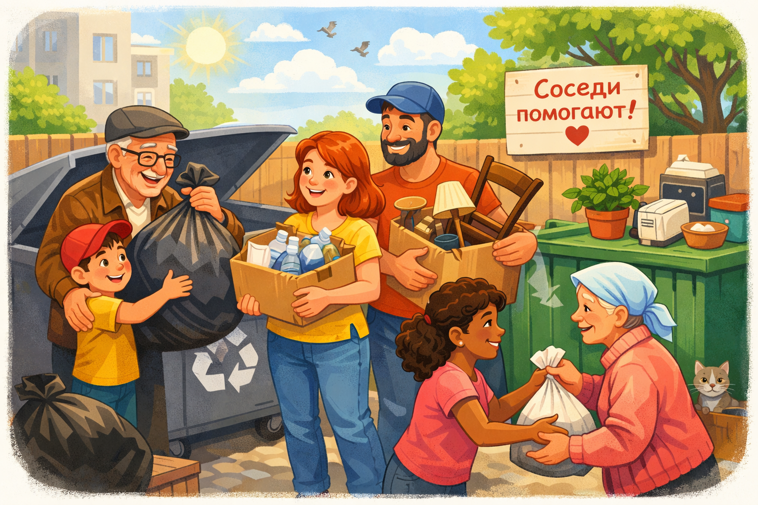 Соседская помощь